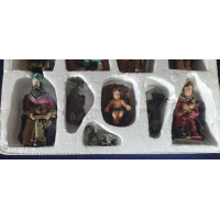 Kerststalfiguren, 10-delig in doos